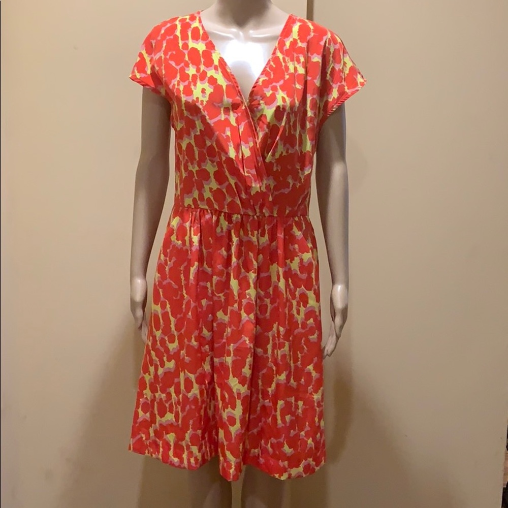 Red and yellow dress